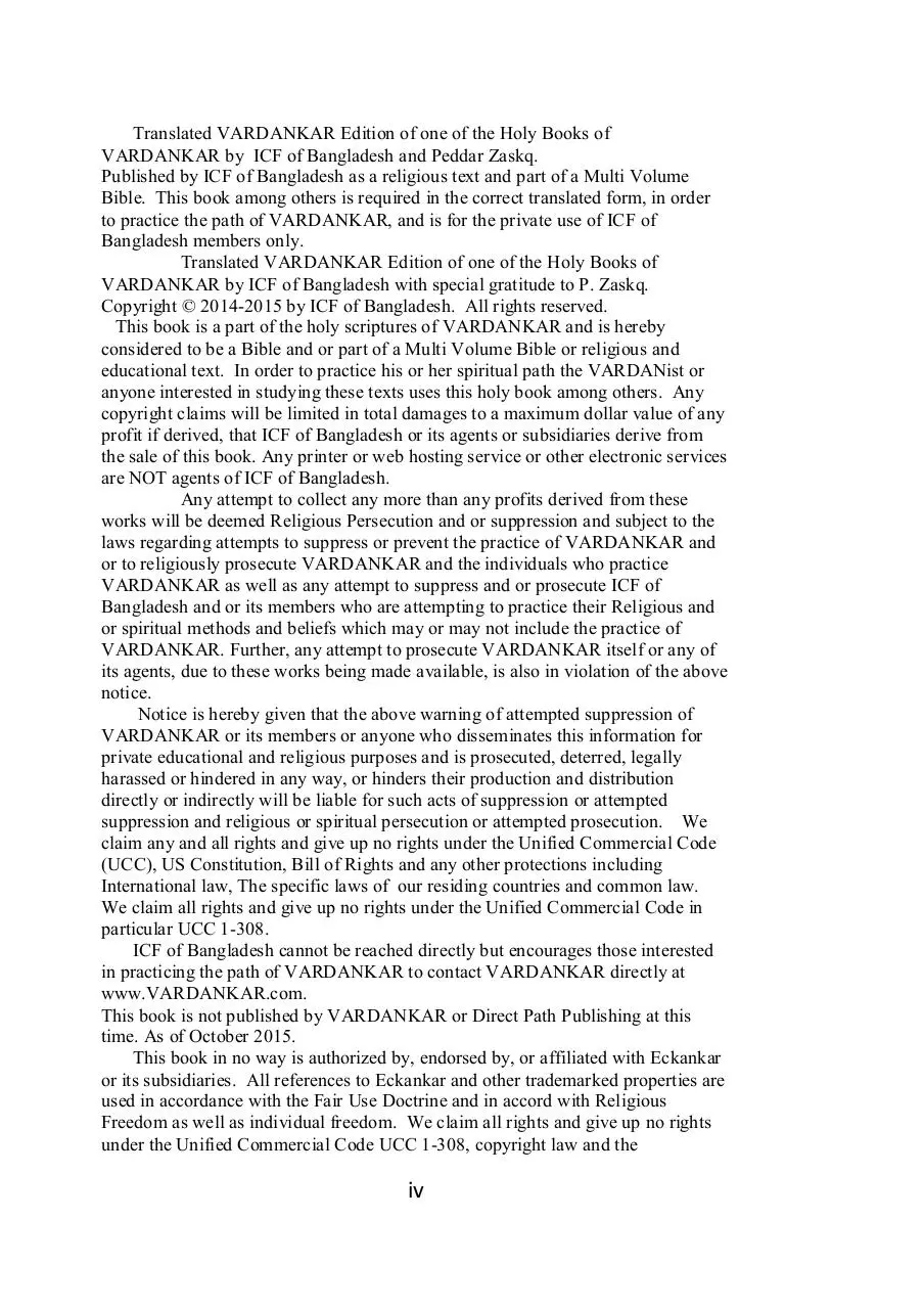Page 4 of 331, VARDANKAR The Far Country