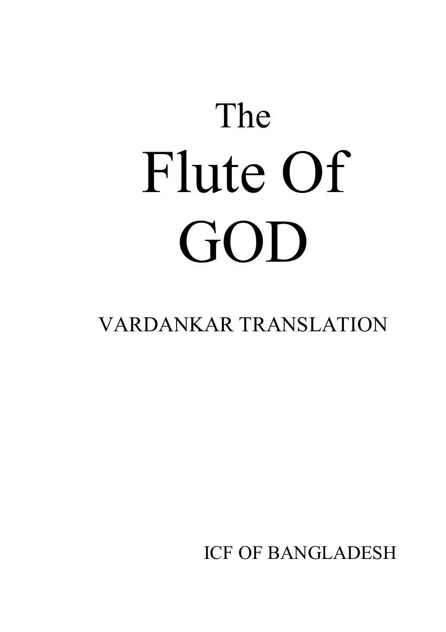 Page 1 of 224, VARDANKAR The Flute Of God