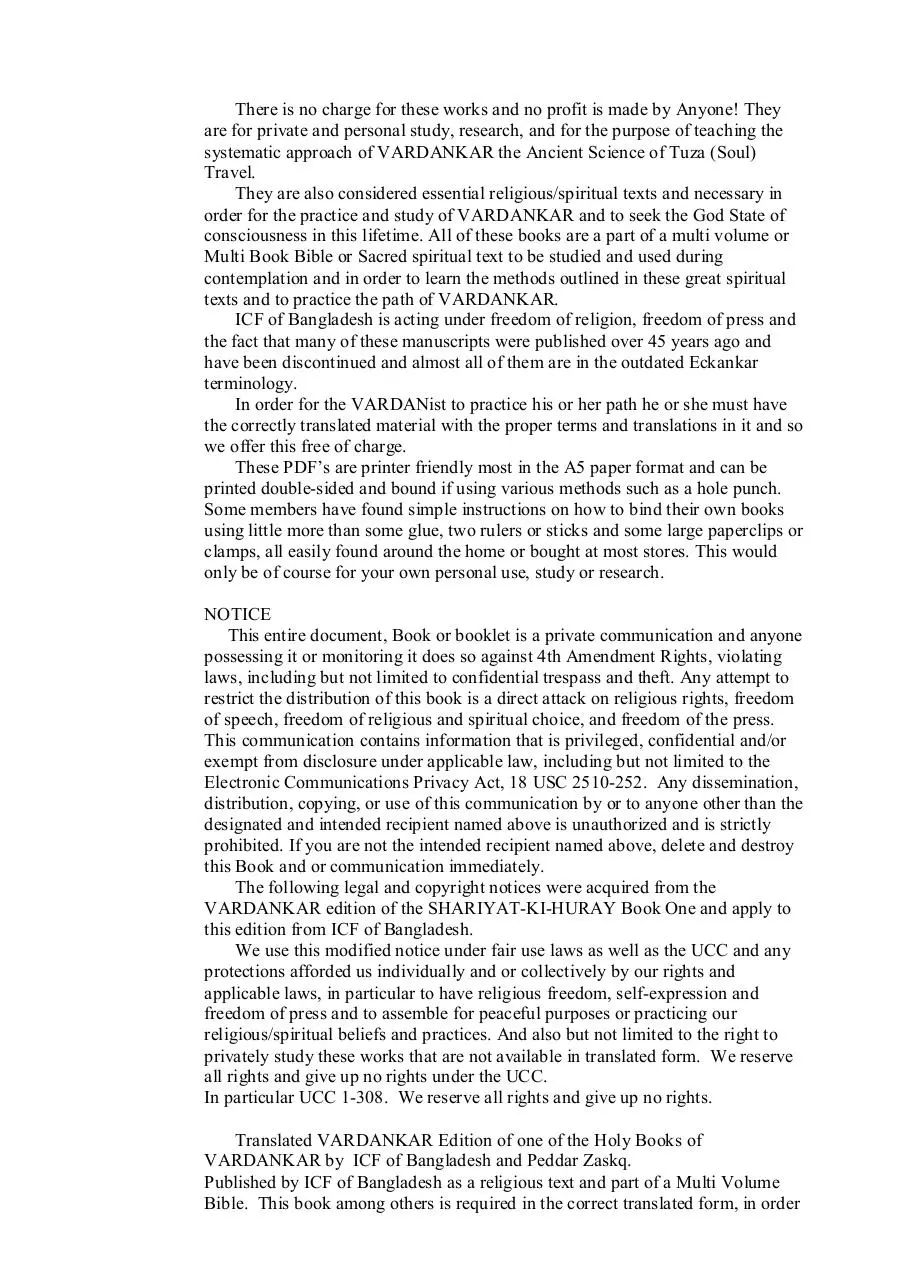 Page 3 of 309, VARDANKAR The Key To Secret Worlds