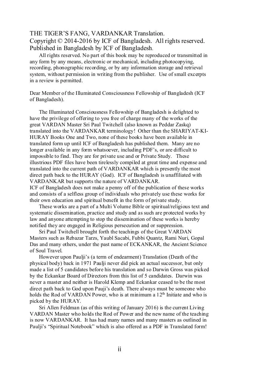 Page 2 of 224, VARDANKAR The Tigers Fang