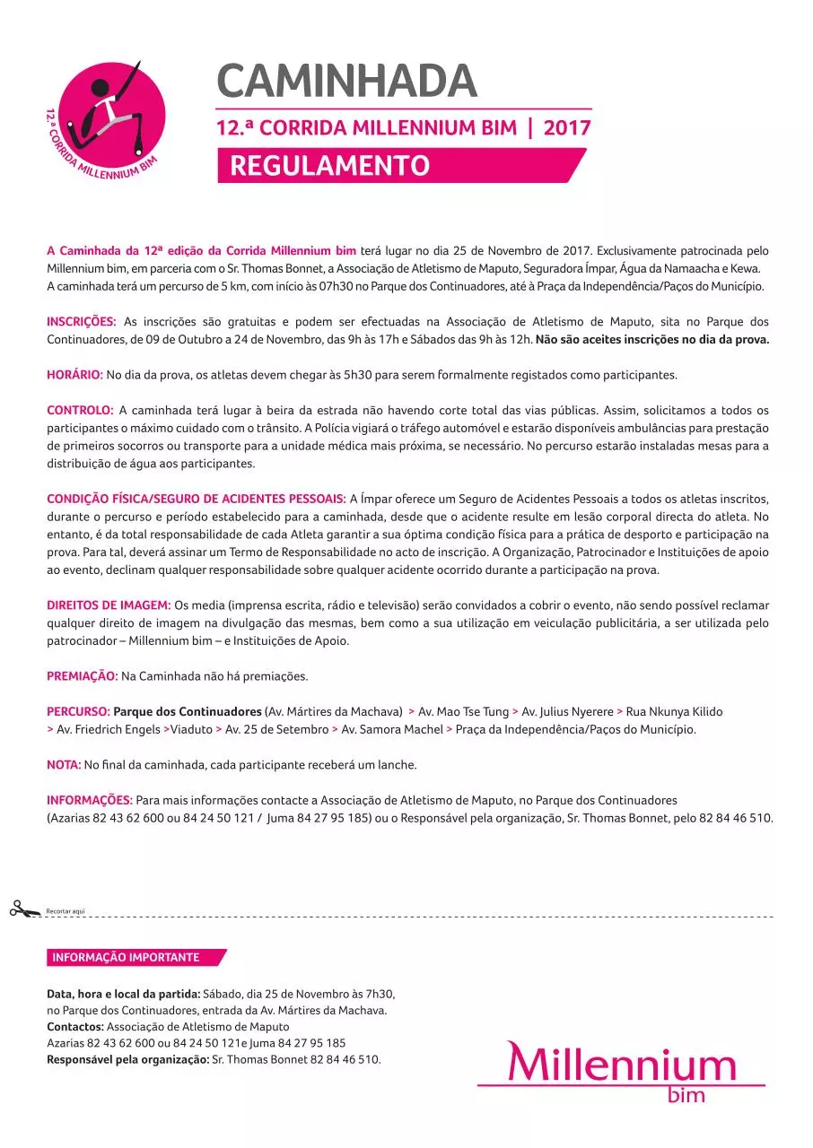 Page 2 of 2, AF Caminhada Ficha de Inscricao e Regulamento S miras