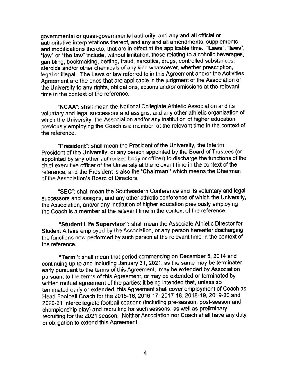Page 5 of 52, Jim McElwain contract