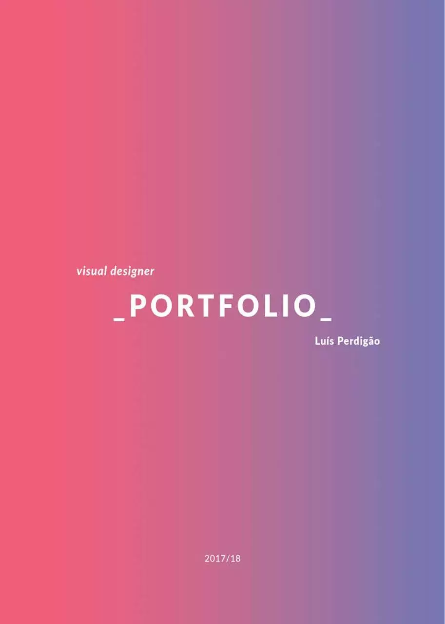 Page 1 of 11, Portfolio Luis Perdigao