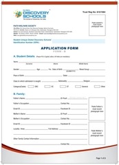 Page 1, gds hyderabad admission form B