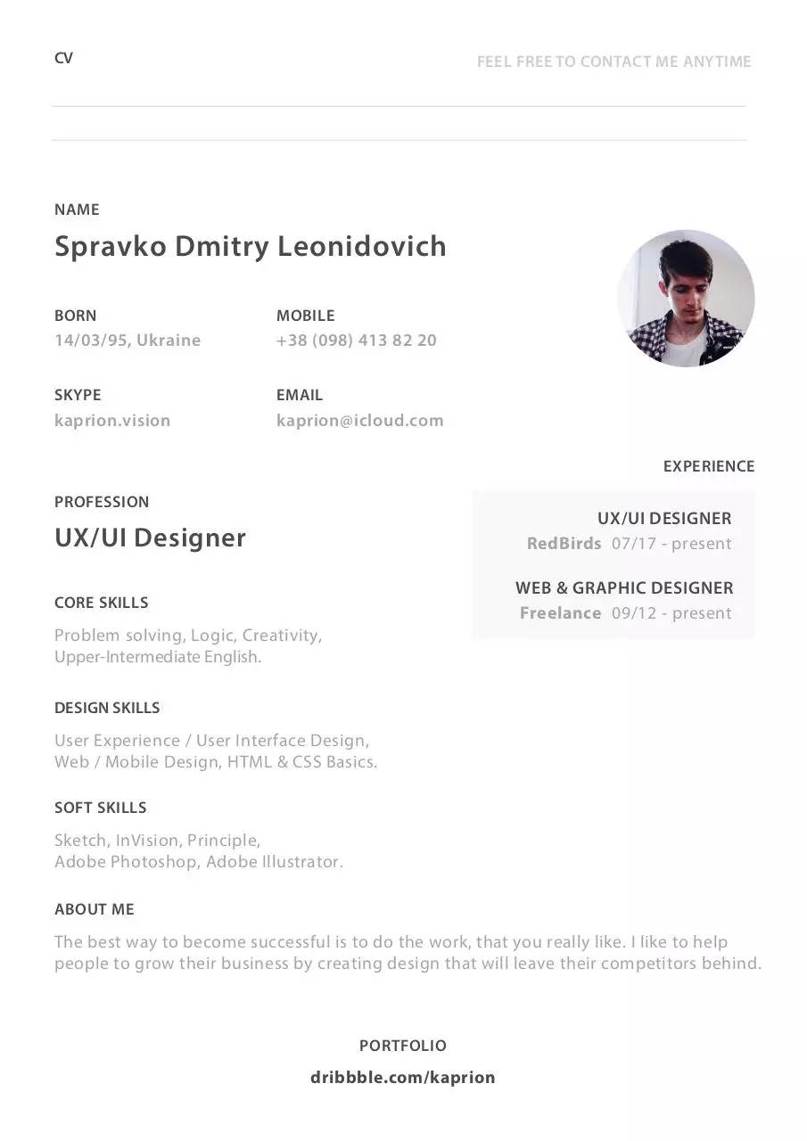Document preview - CV.pdf - Page 1/1