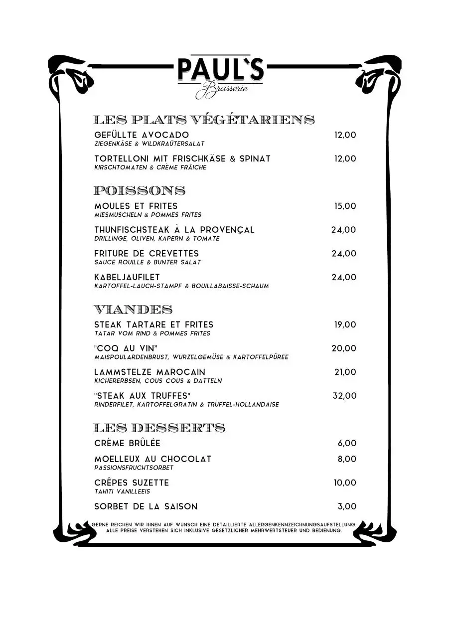 Page 3 of 3, Pauls Speisekarte komplett