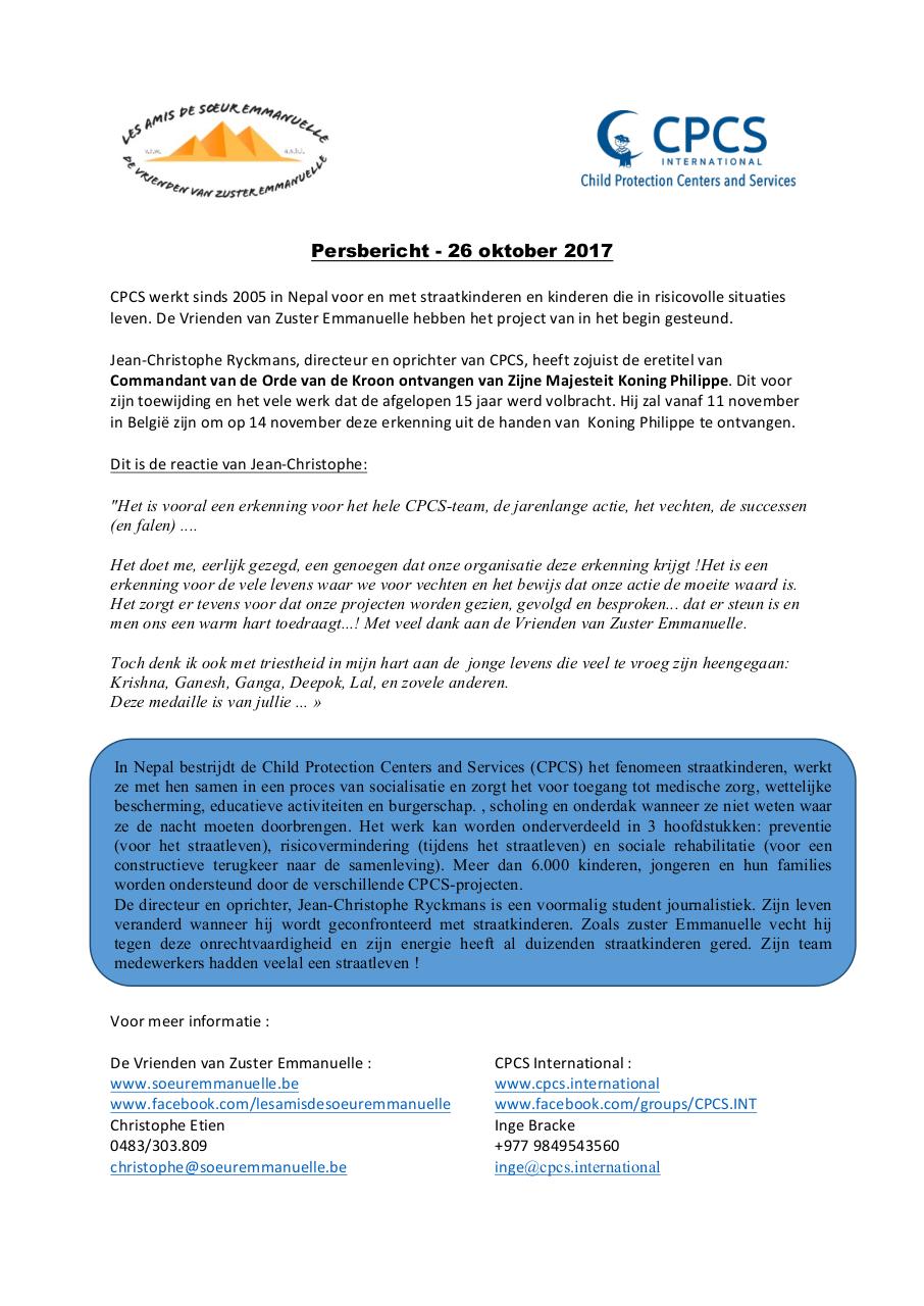 Document preview Persbericht CPCS nominatie JC171025-revised (2) - kopie.pdf - page 1/1