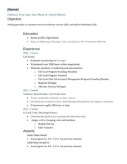 Page 1, Updated Resume