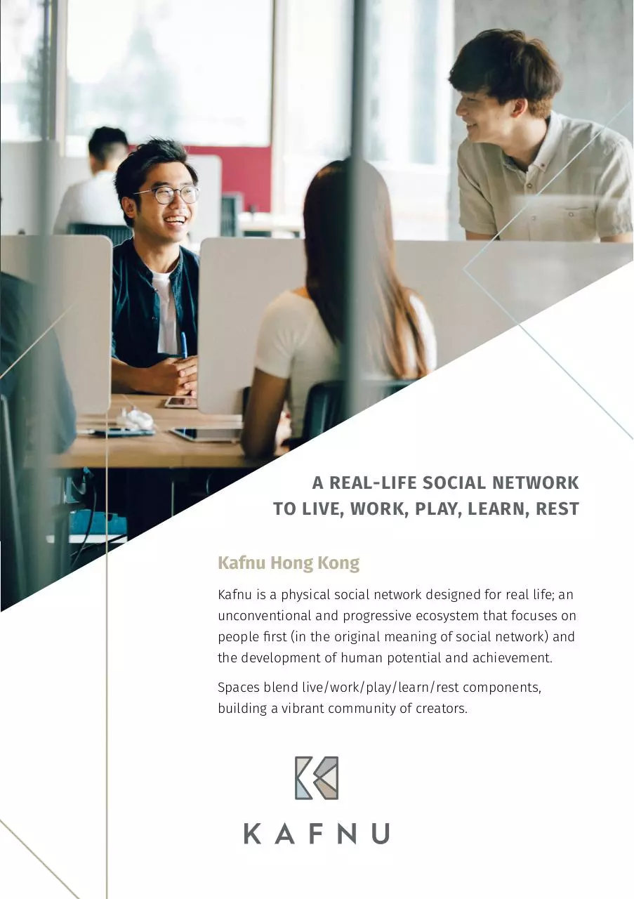 Page 1 of 4, Kafnu A5 Leaflet e version