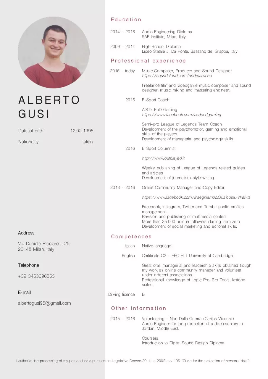 Document preview - AlbertoCV.pdf - Page 1/1