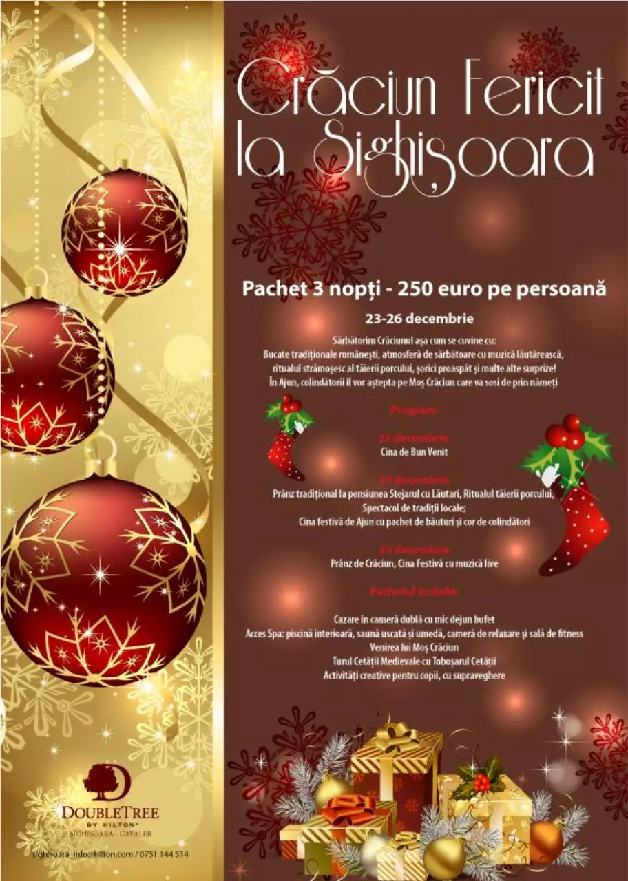 Page 1 of 1, Christmas Package@DoubleTree by Hilton Sighisoara Cavaler