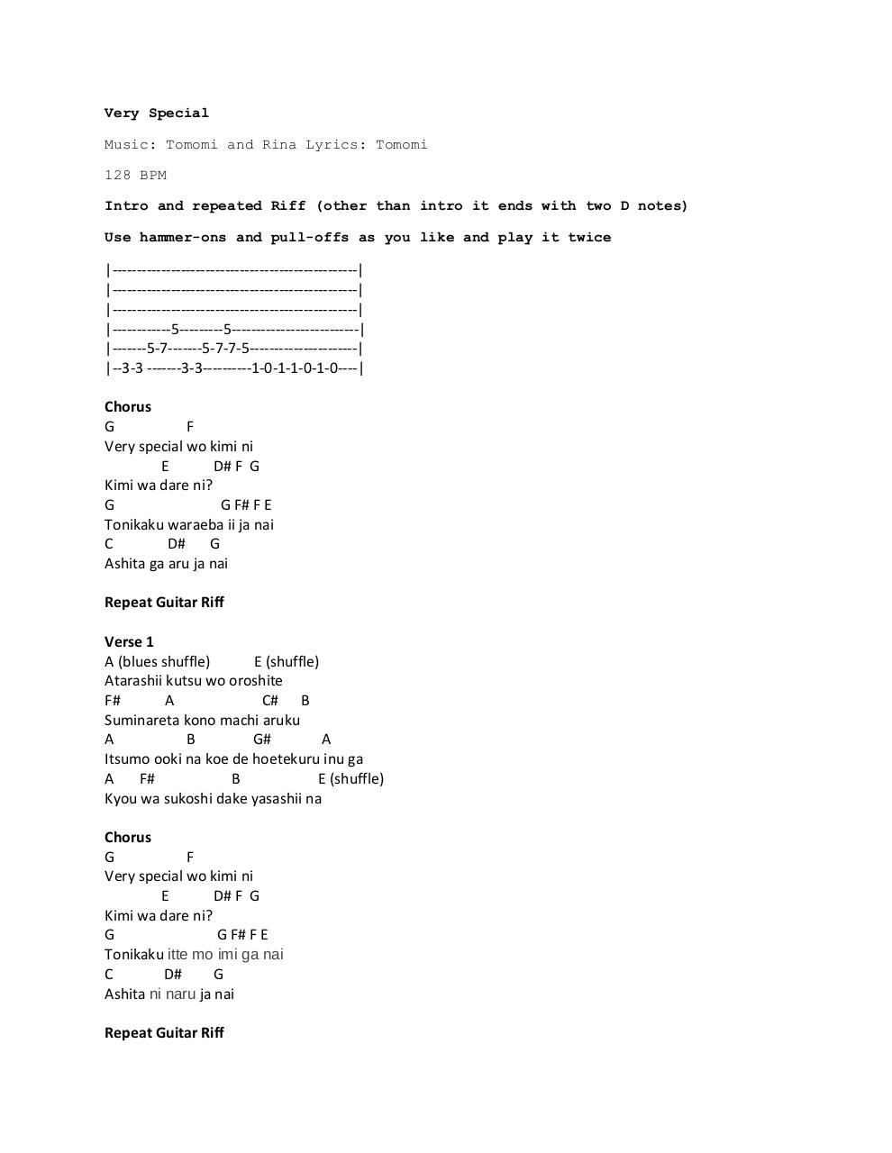 Document preview Very Special Chords.pdf - page 1/3