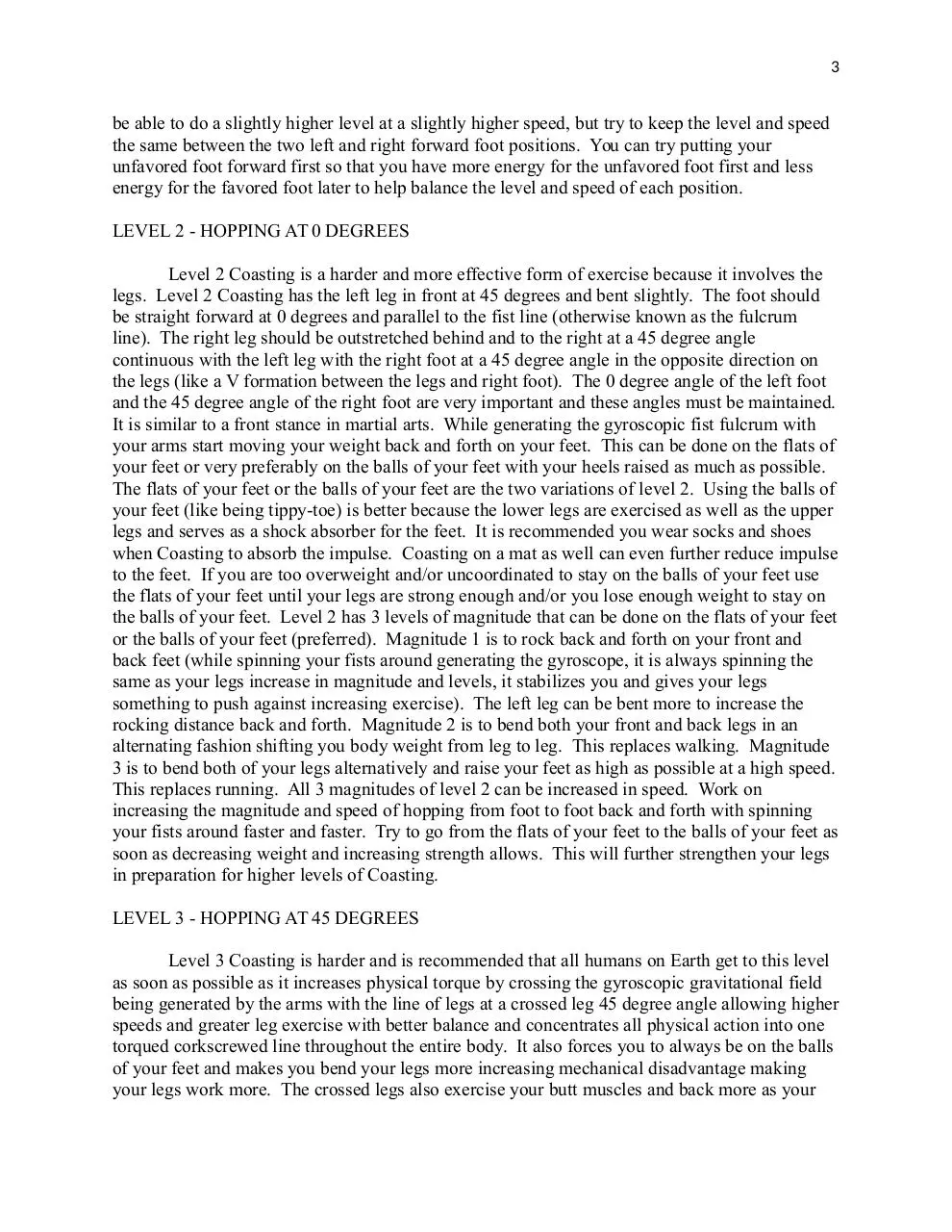 Page 3 of 16, The Coasting Manifesto