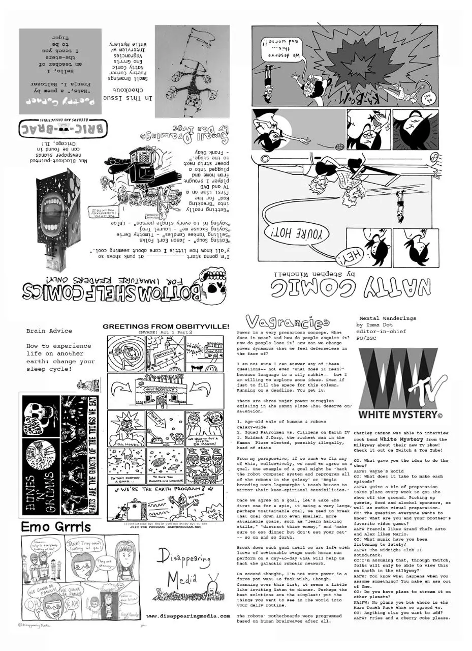 Page 1 of 1, Bottom Shelf Comics #4