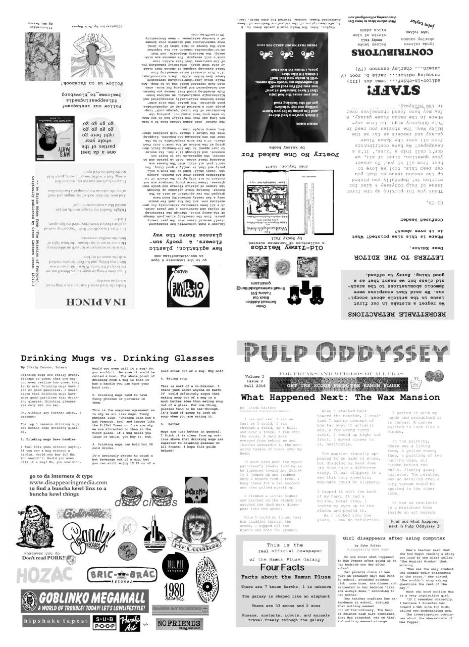 Page 1 of 1, DM Pulp Oddyssey Volume 1 Issue 2