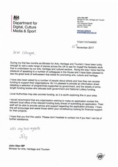 Page 1, John Glen letter and sources of funding schedule (002)