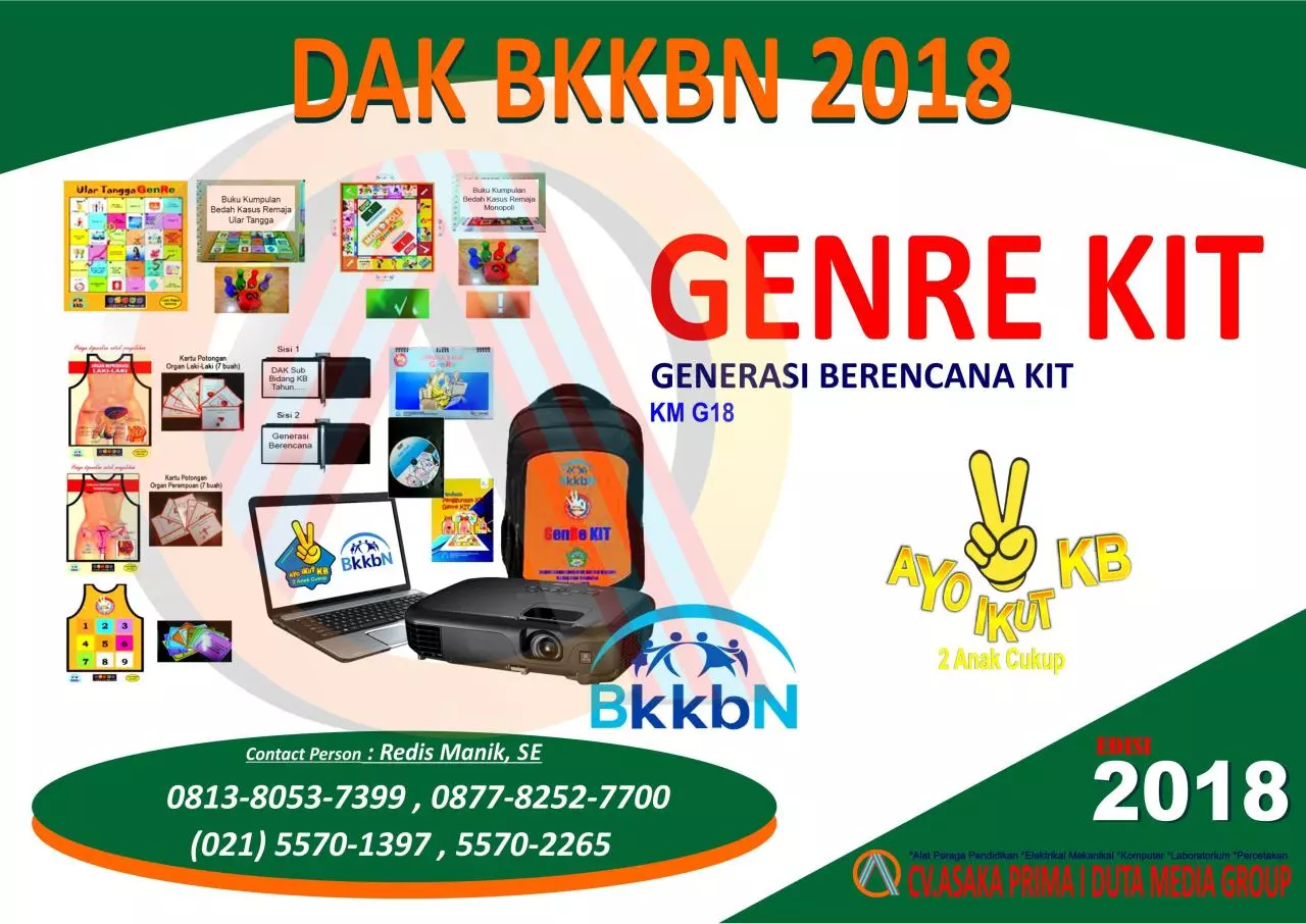 Page 1 of 10, KATALOG PRODUK DAK BKKBN 2018