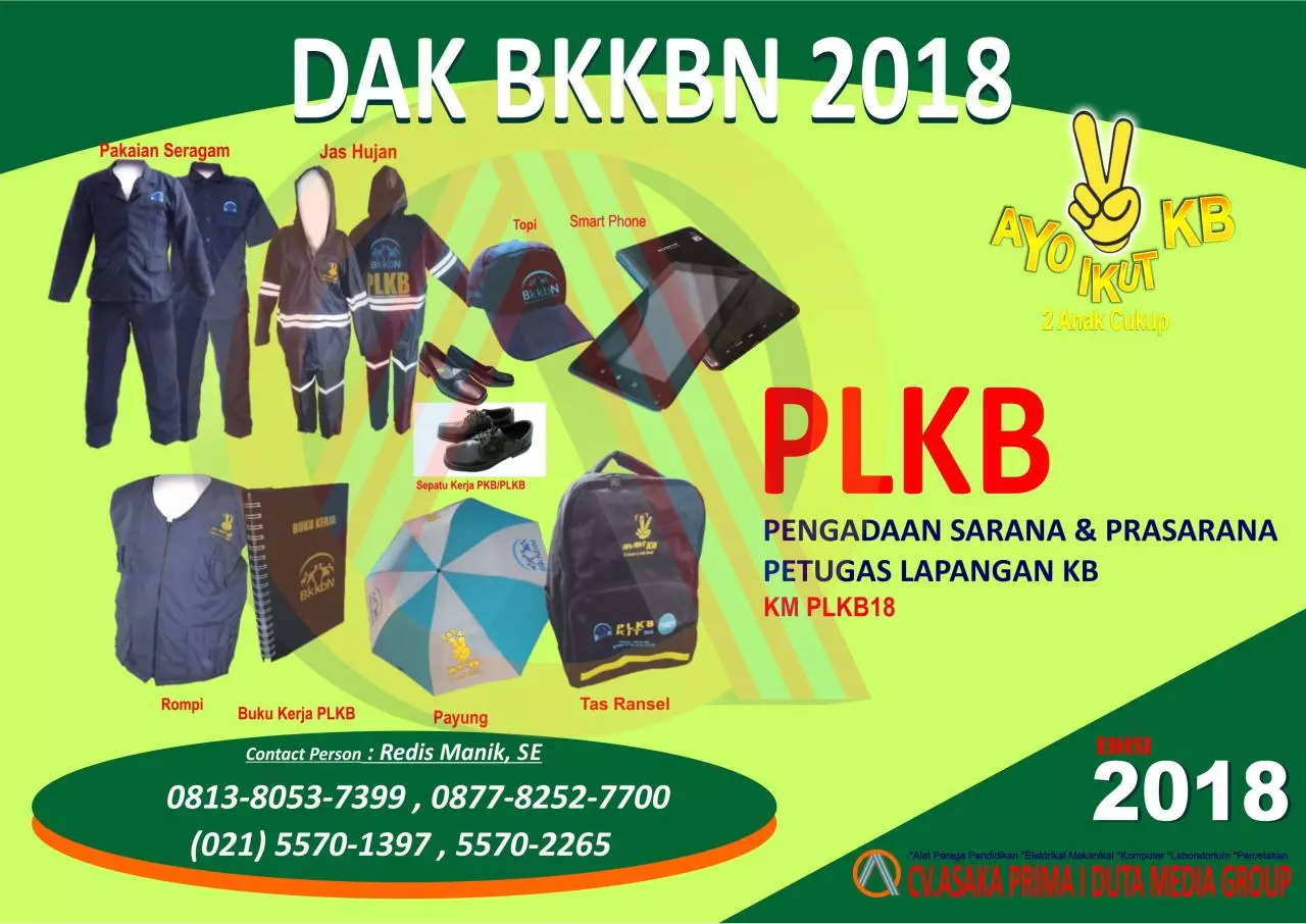 Page 1 of 1, PLKB KIT 2018 Produk DAK BkkbN 2018