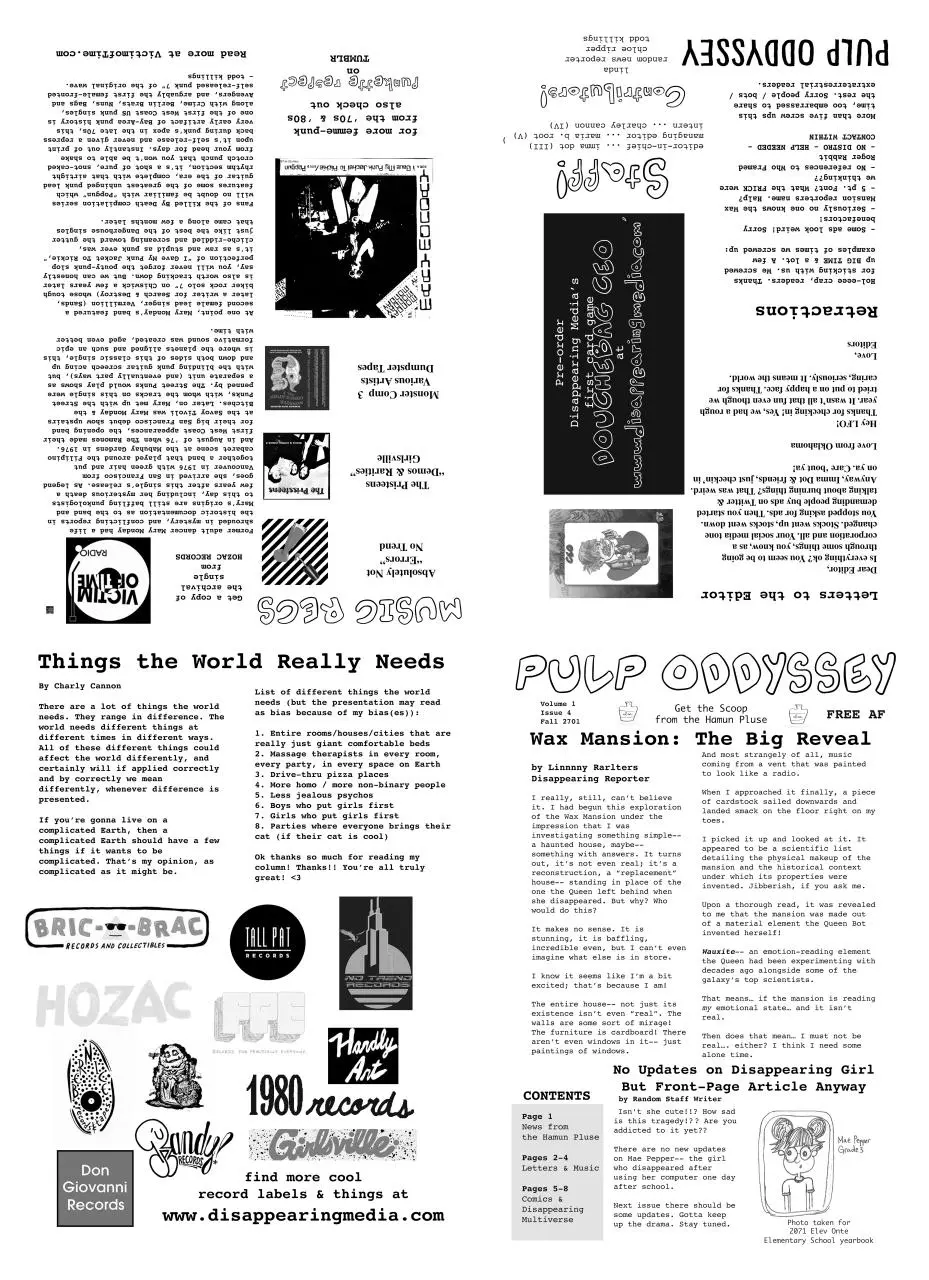 Page 1 of 1, Pulp Oddyssey #4