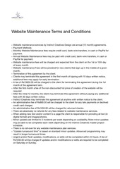 Page 1, Terms and Conditions