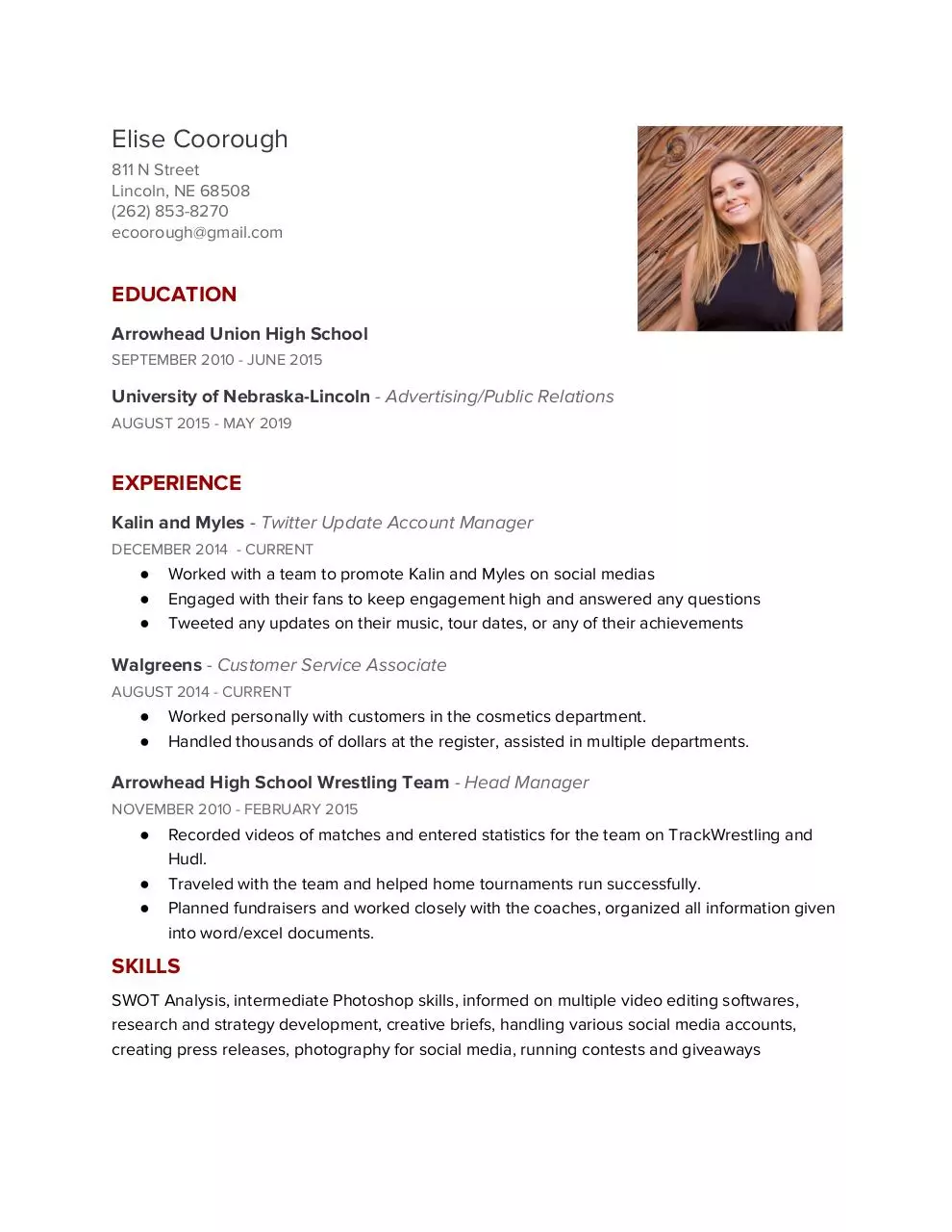 Page 1 of 1, Resume (7)