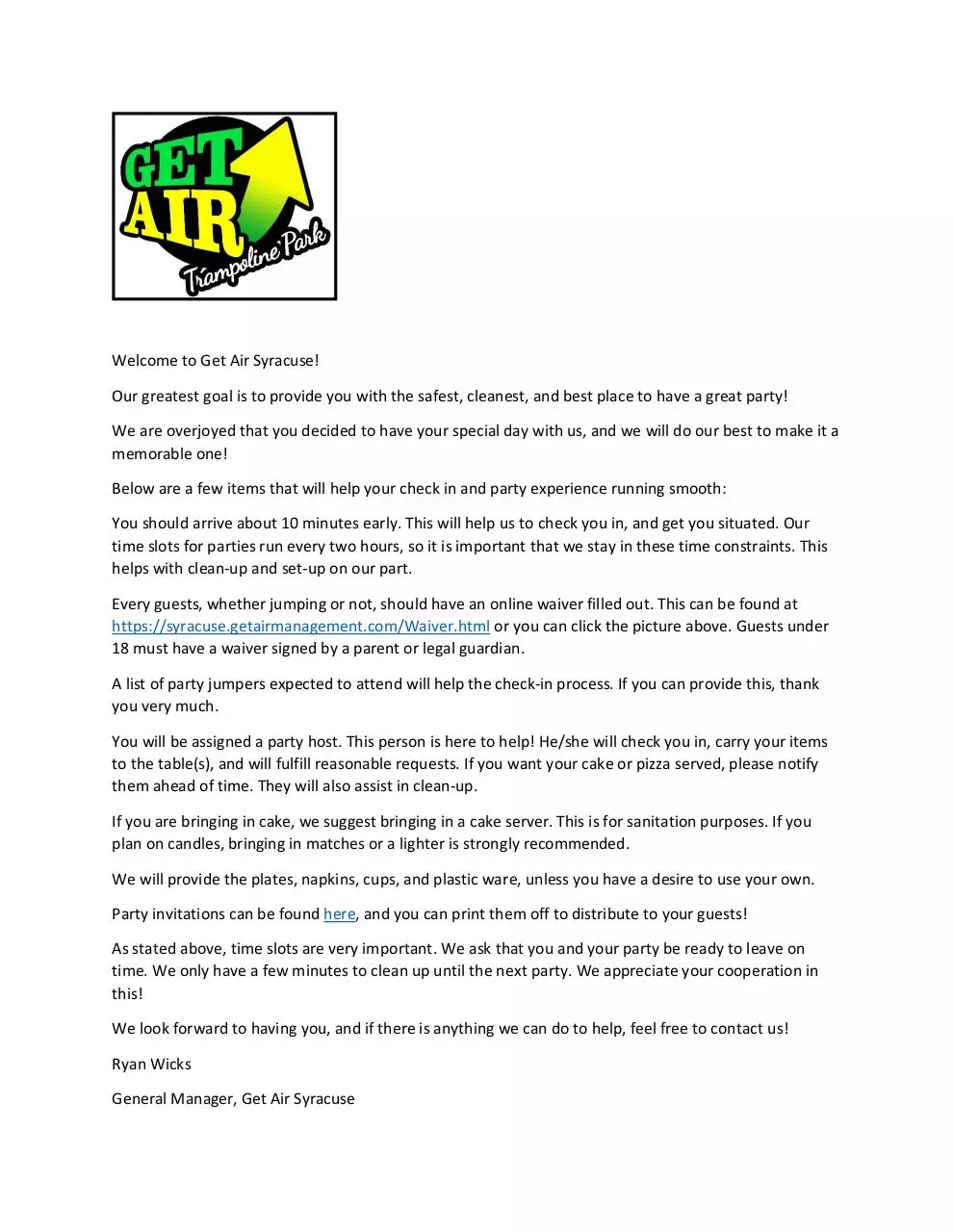 Page 1 of 2, Welcome to Get Air Syracuse (1) (2)