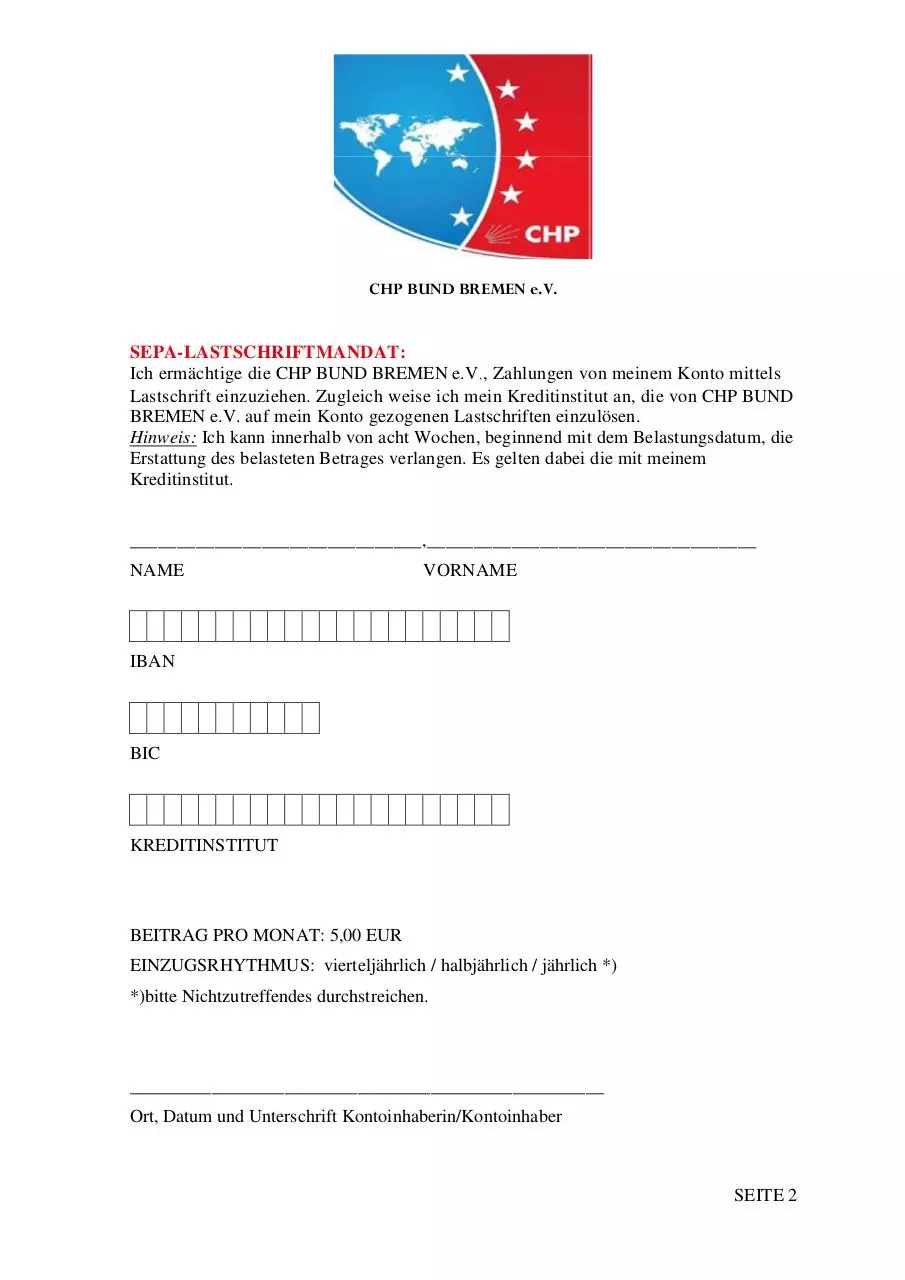 Page 2 of 2, BEITRITTSERKLÄRUNG
