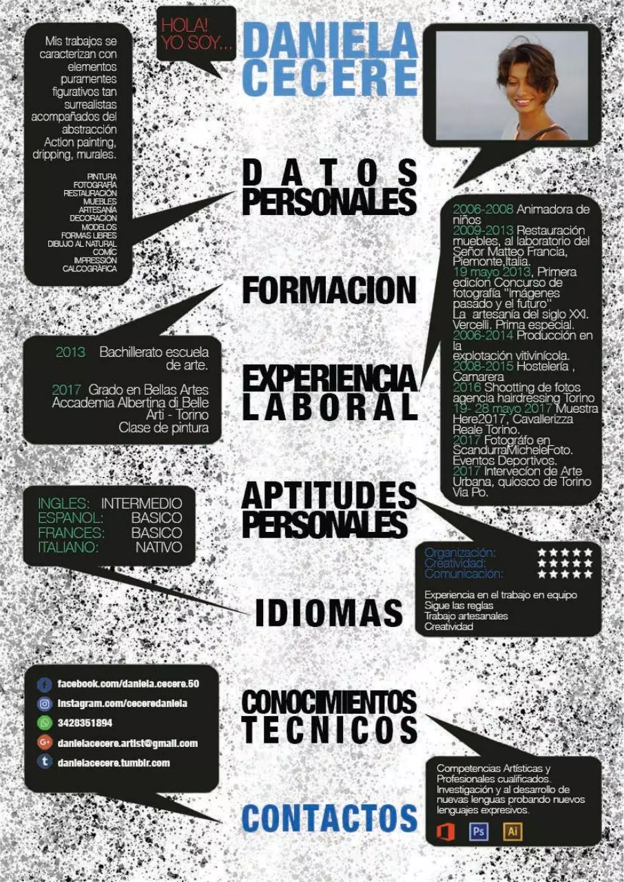 Page 1 of 1, CV DANIELA CECERE