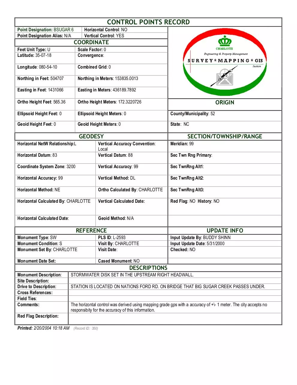 Page 1 of 1, BSUGAR 6