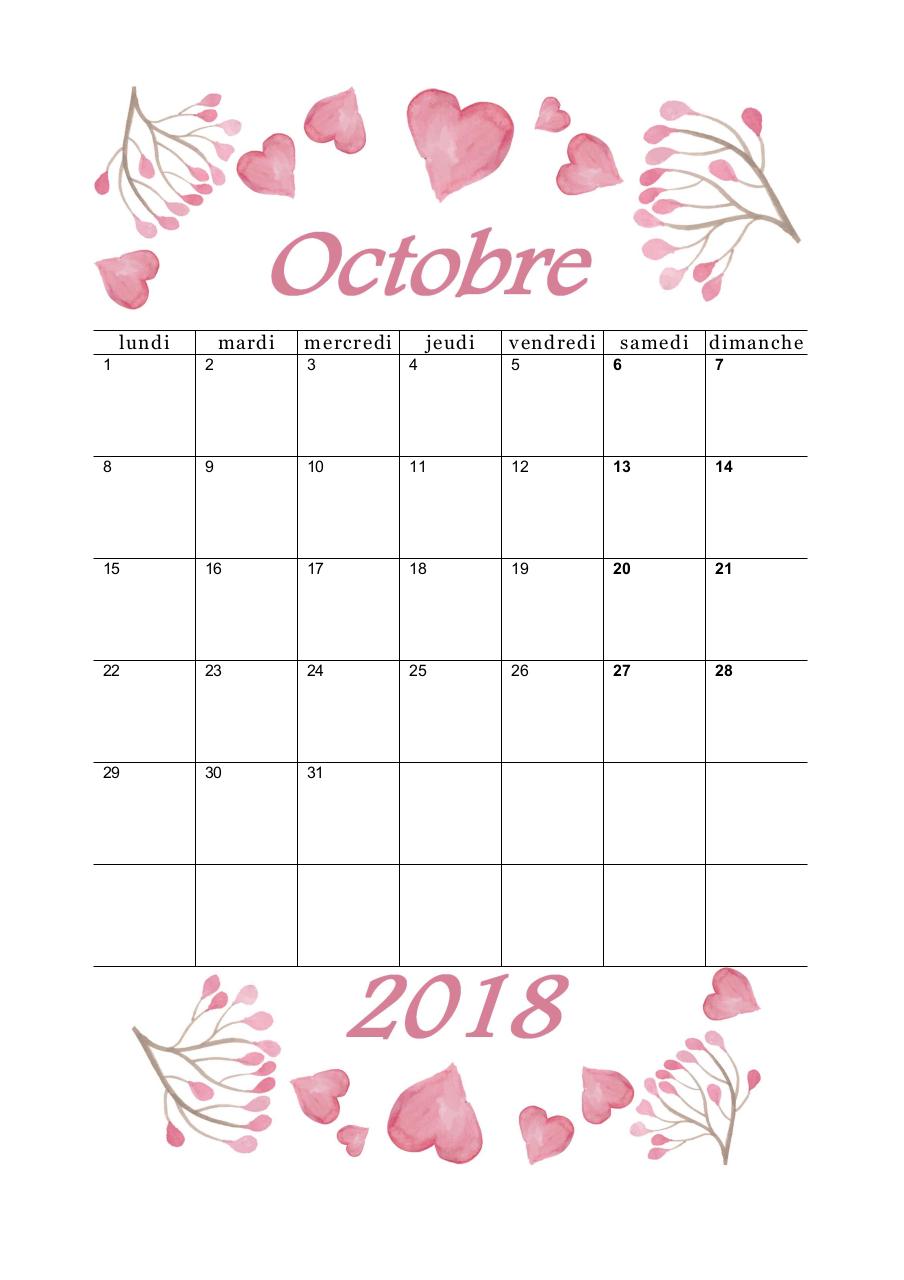 Document preview 10-calendrier-octobre-2018-aquarelle-a5-portrait-recettesbox.pdf - page 1/1