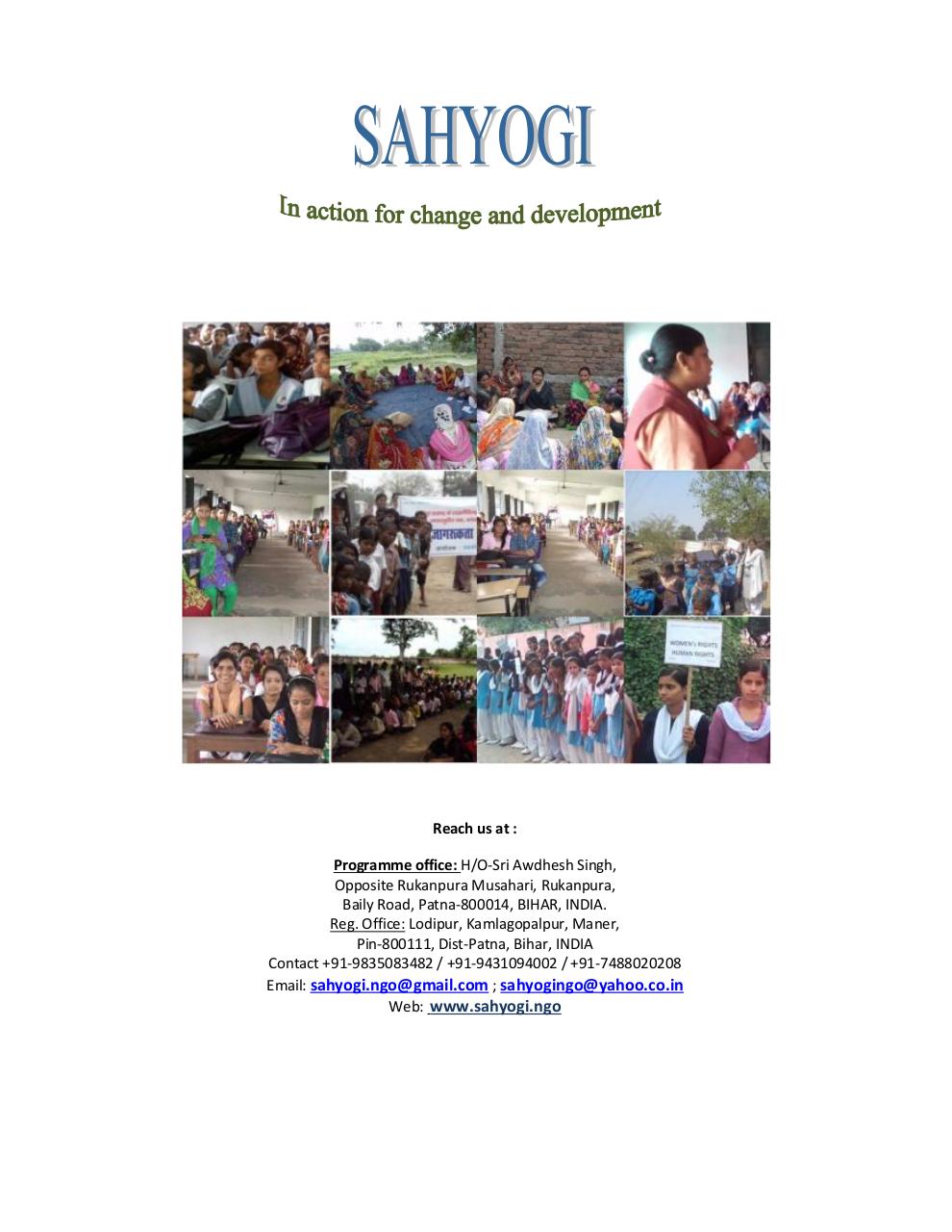 Document preview Sahyogi-Brochure1.pdf - page 1/4