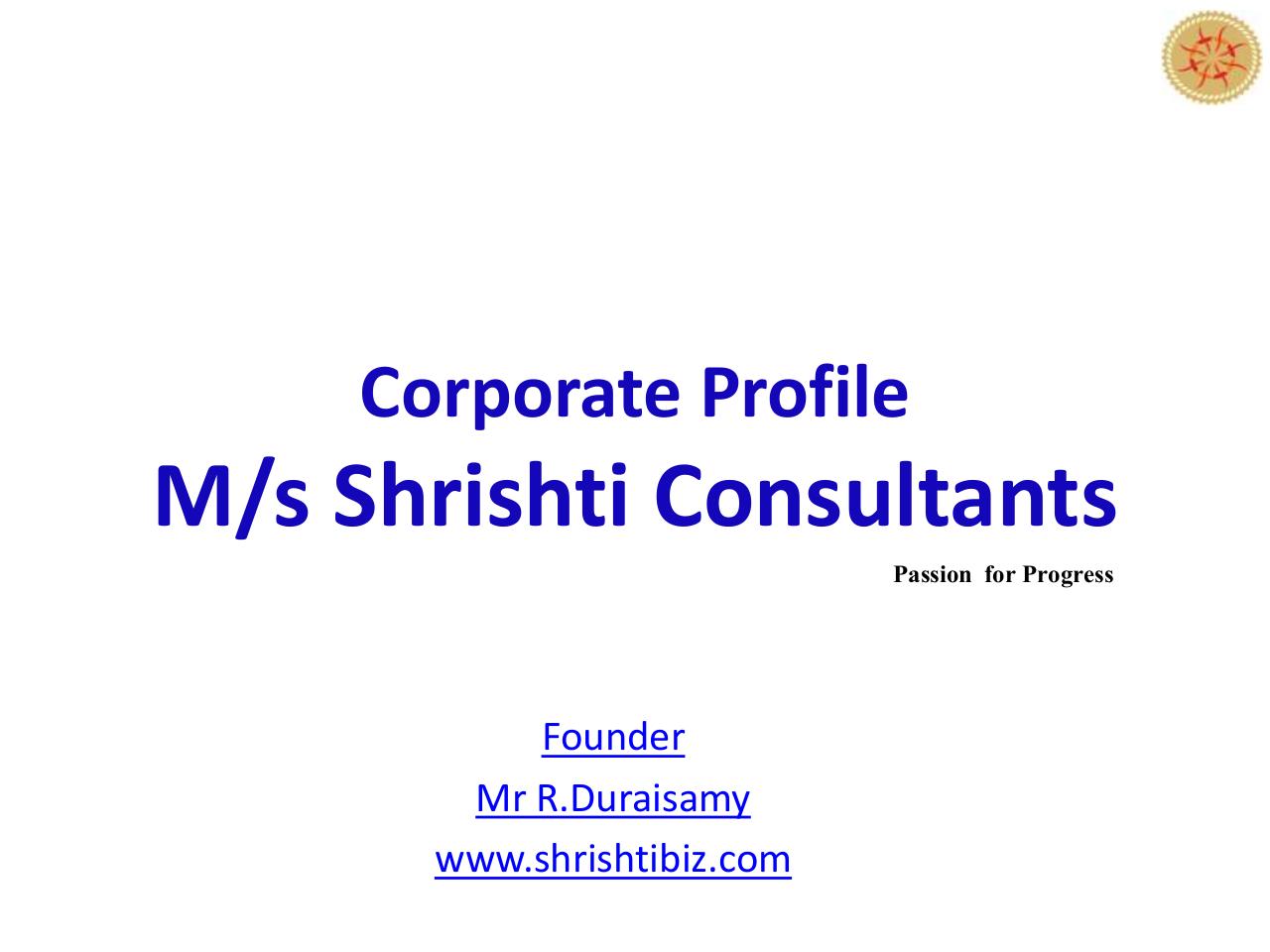 Corporate Profile - Shrishti Consultants 20.pdf - page 1/37