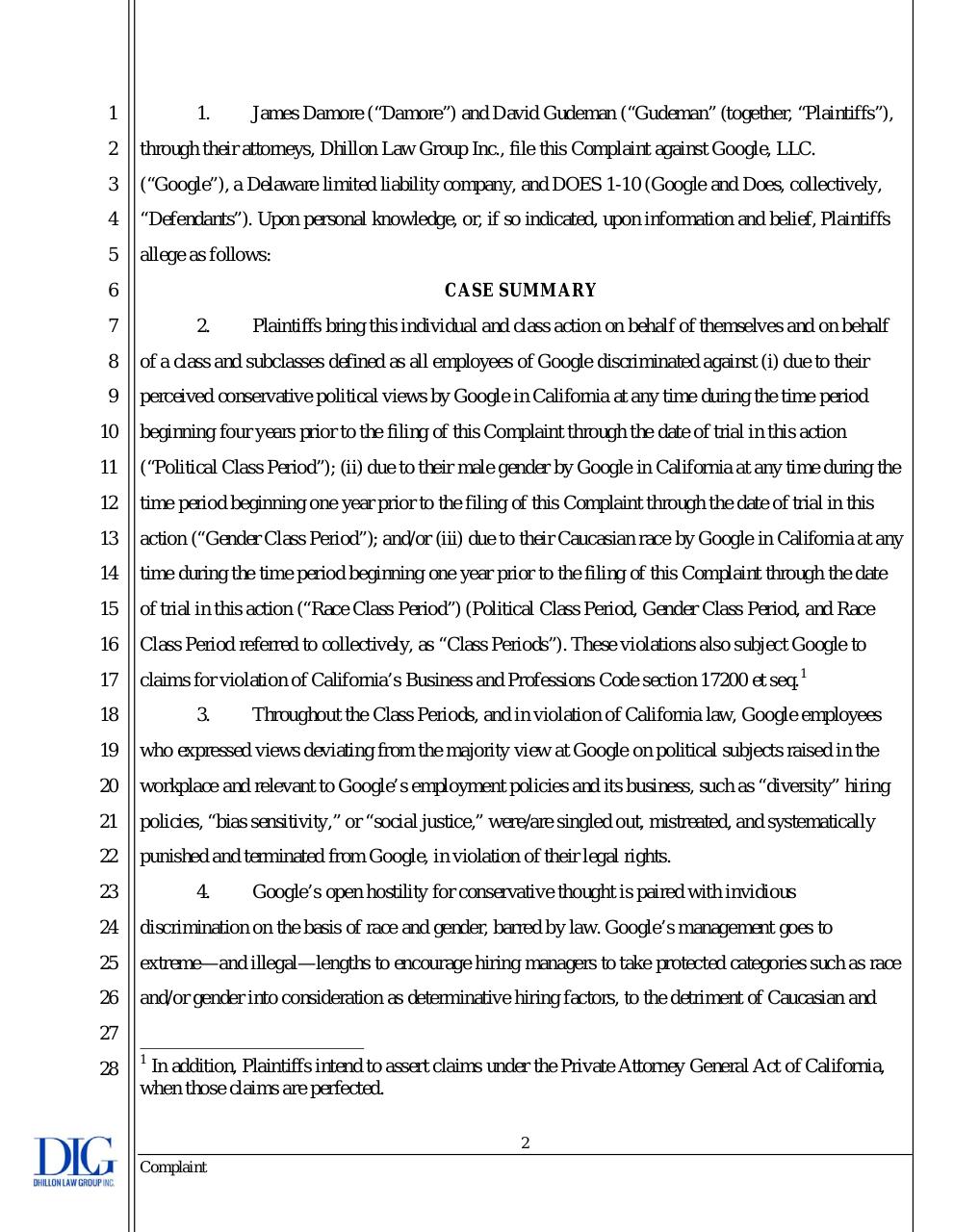 368688363-James-Damore-vs-Google-Class-Action-Lawsuit.pdf - page 2/161