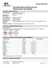 cnrl pipeline spec gas sweet sds