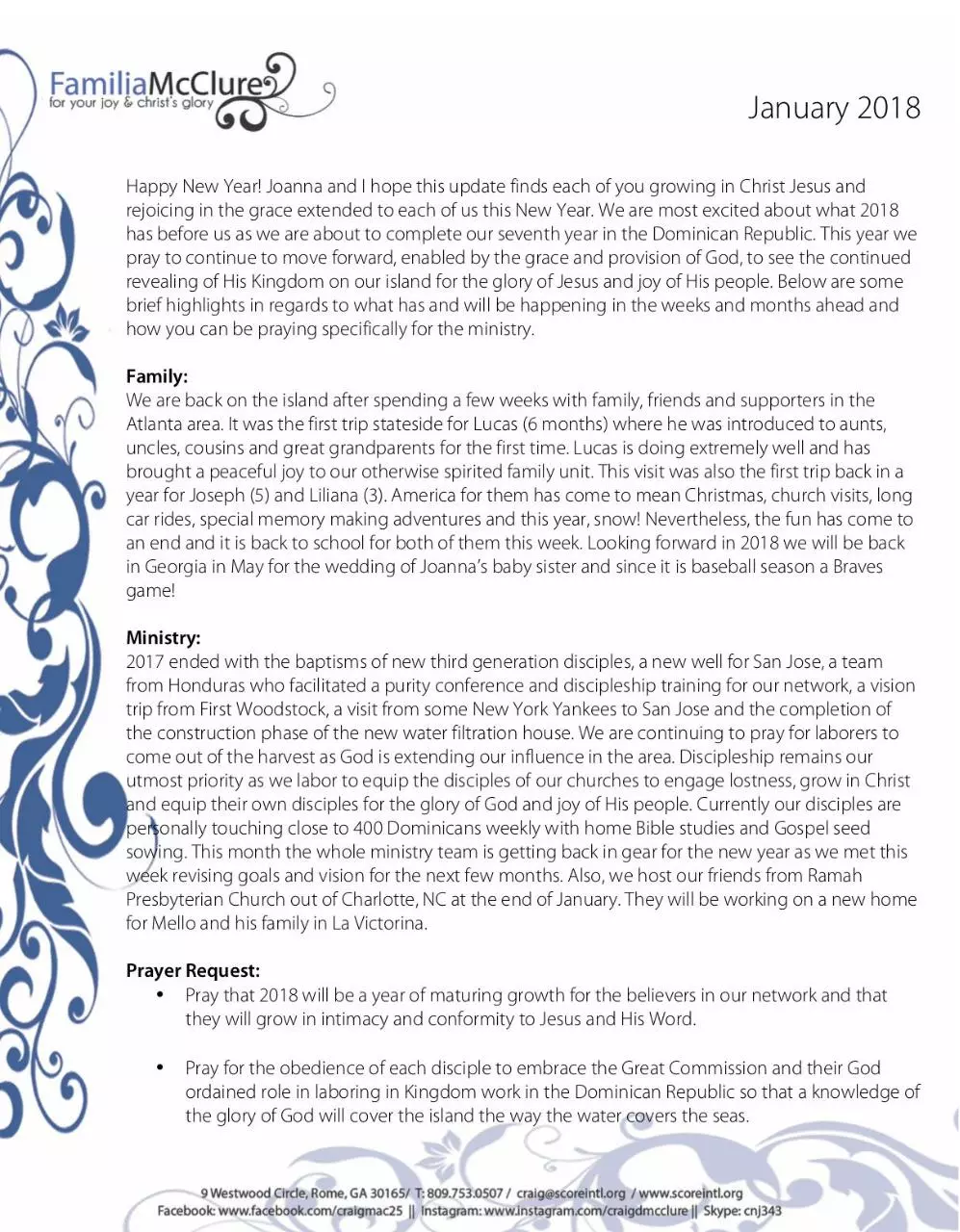 Page 1 of 3, January 2018 Update