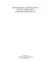 residential segregation in new york city and washington dc