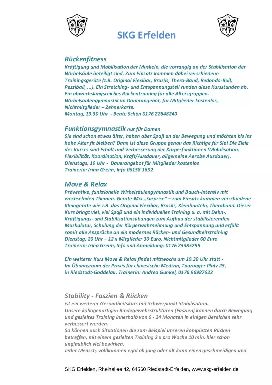 Page 4 of 5, SKG Erfelden Fitness und Gesundheitssport