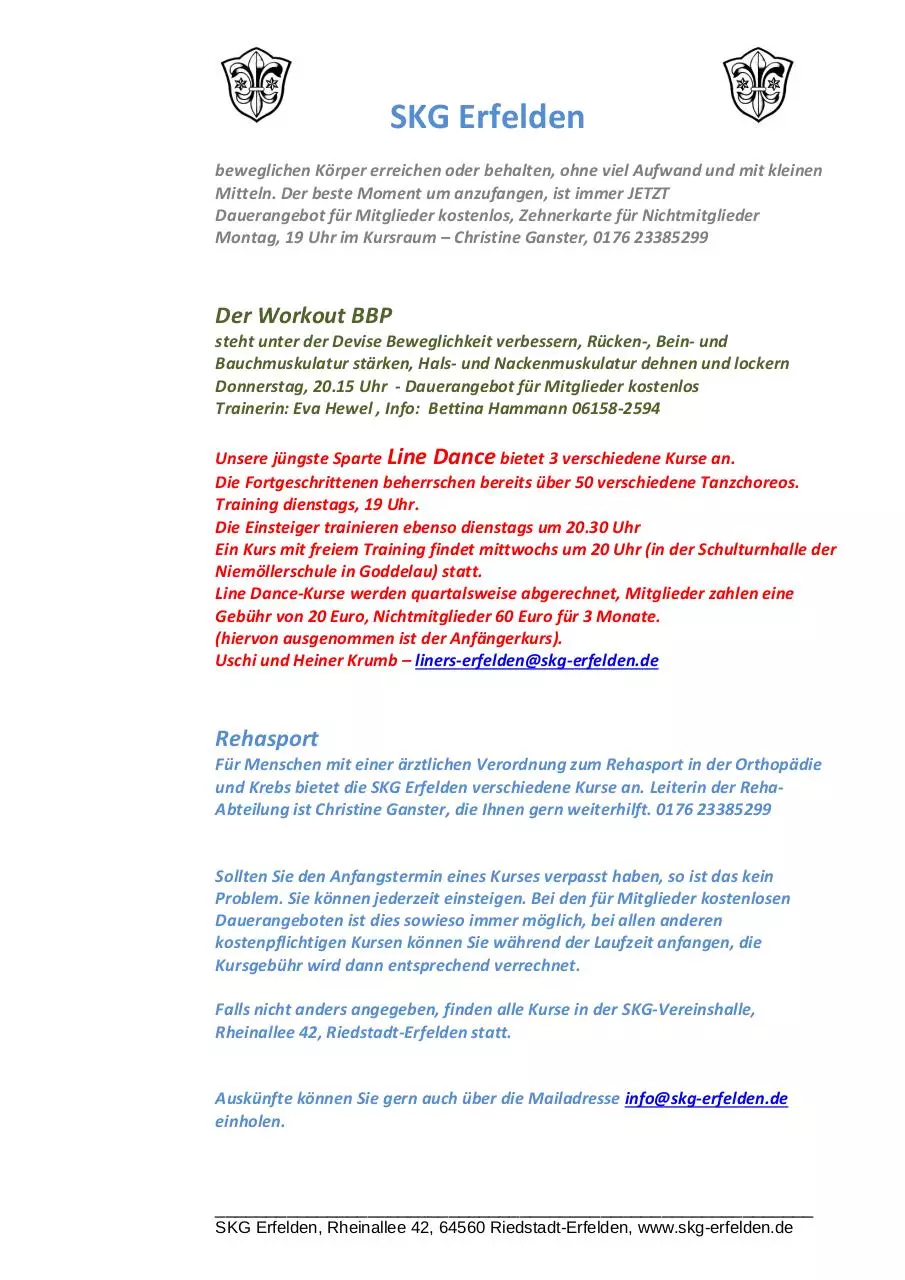 Page 5 of 5, SKG Erfelden Fitness und Gesundheitssport