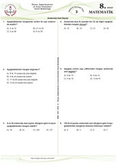 Page 1, 3) Aralarında Asal Sayılar
