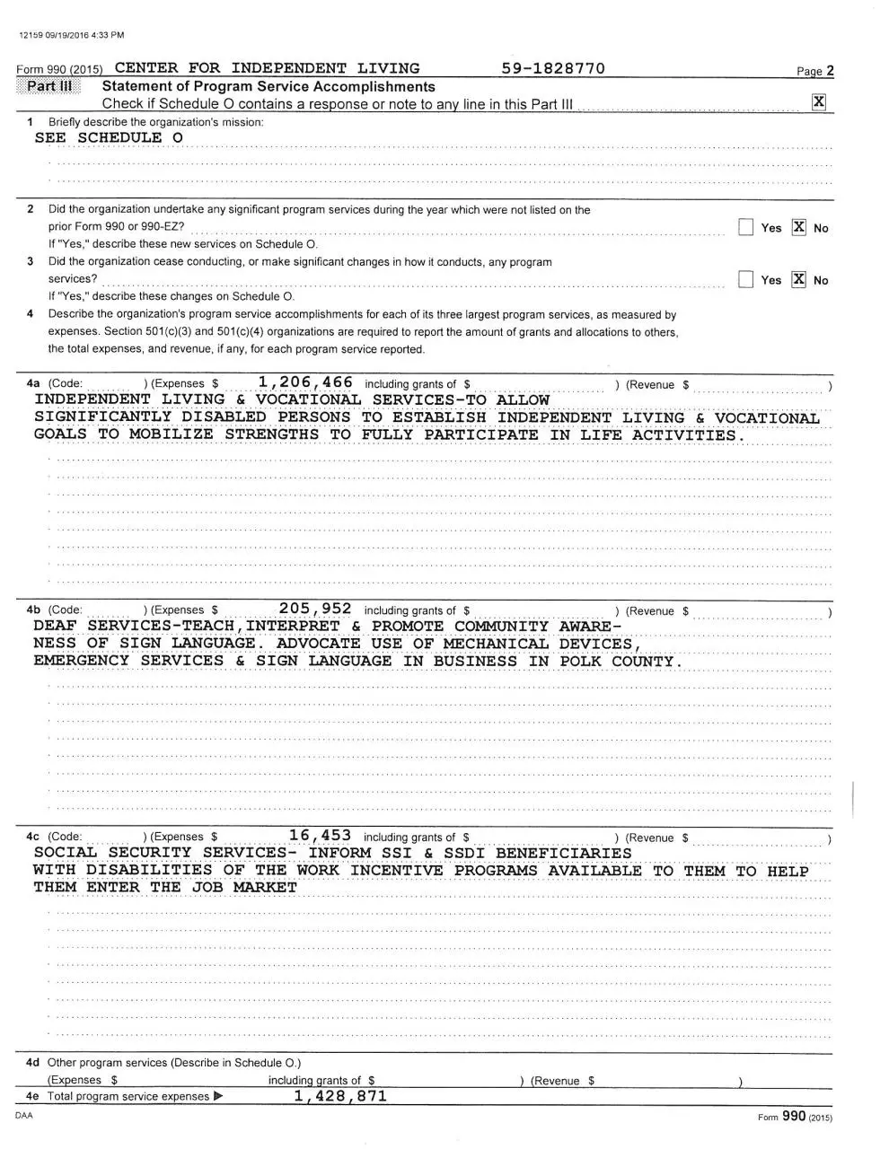 Page 2 of 30, FY 2015 2016 Form 990