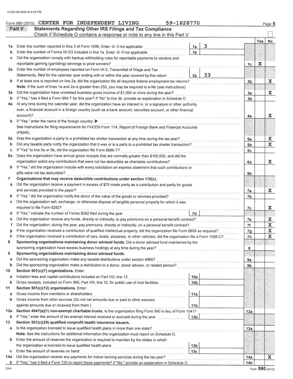 Page 5 of 30, FY 2015 2016 Form 990