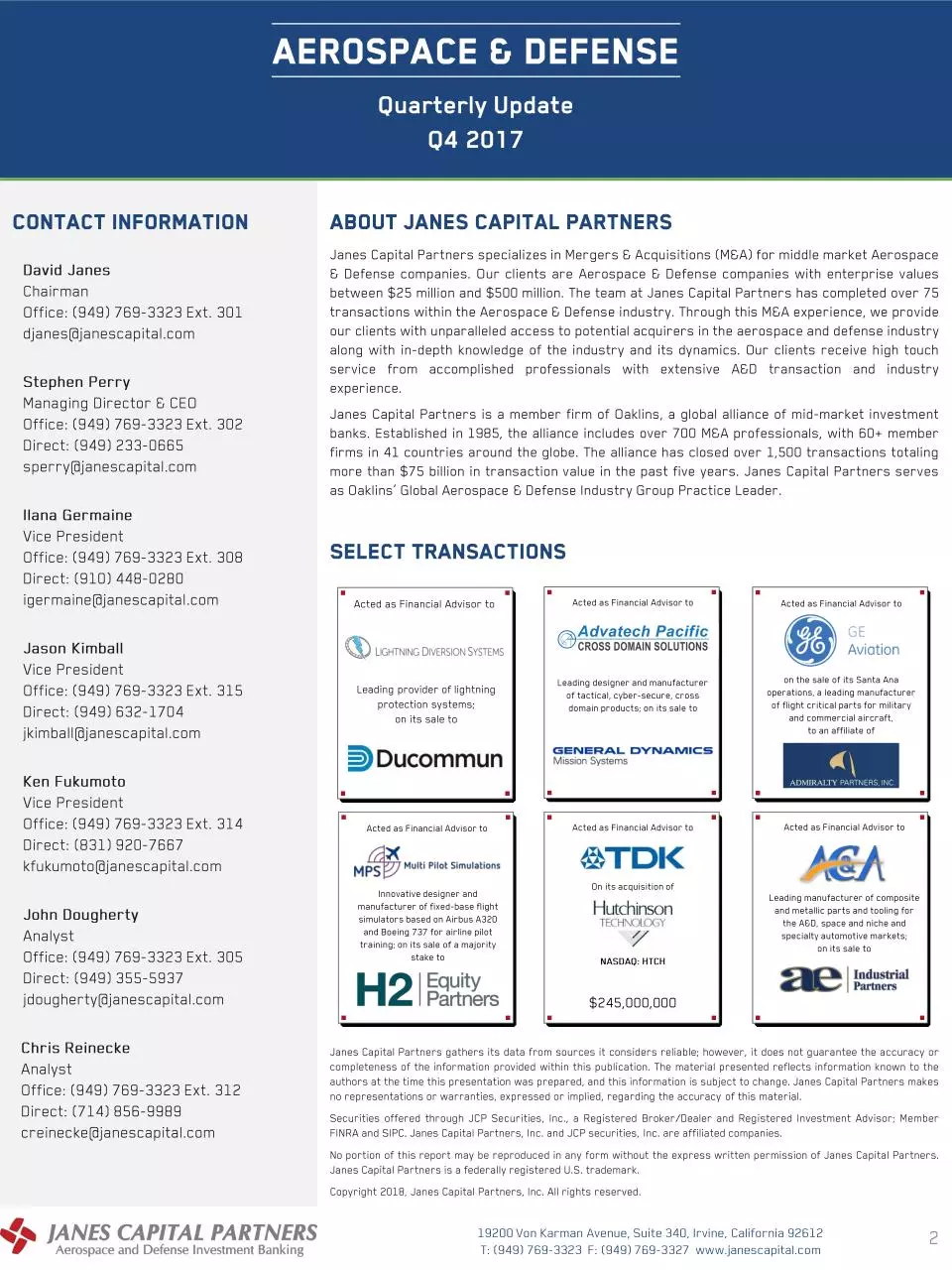 Page 3 of 20, Janes Capital Partners Quarterly Q4 2017 v3