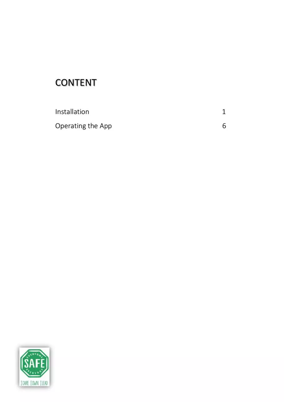 Page 2 of 11, Lion Safety App User Manual