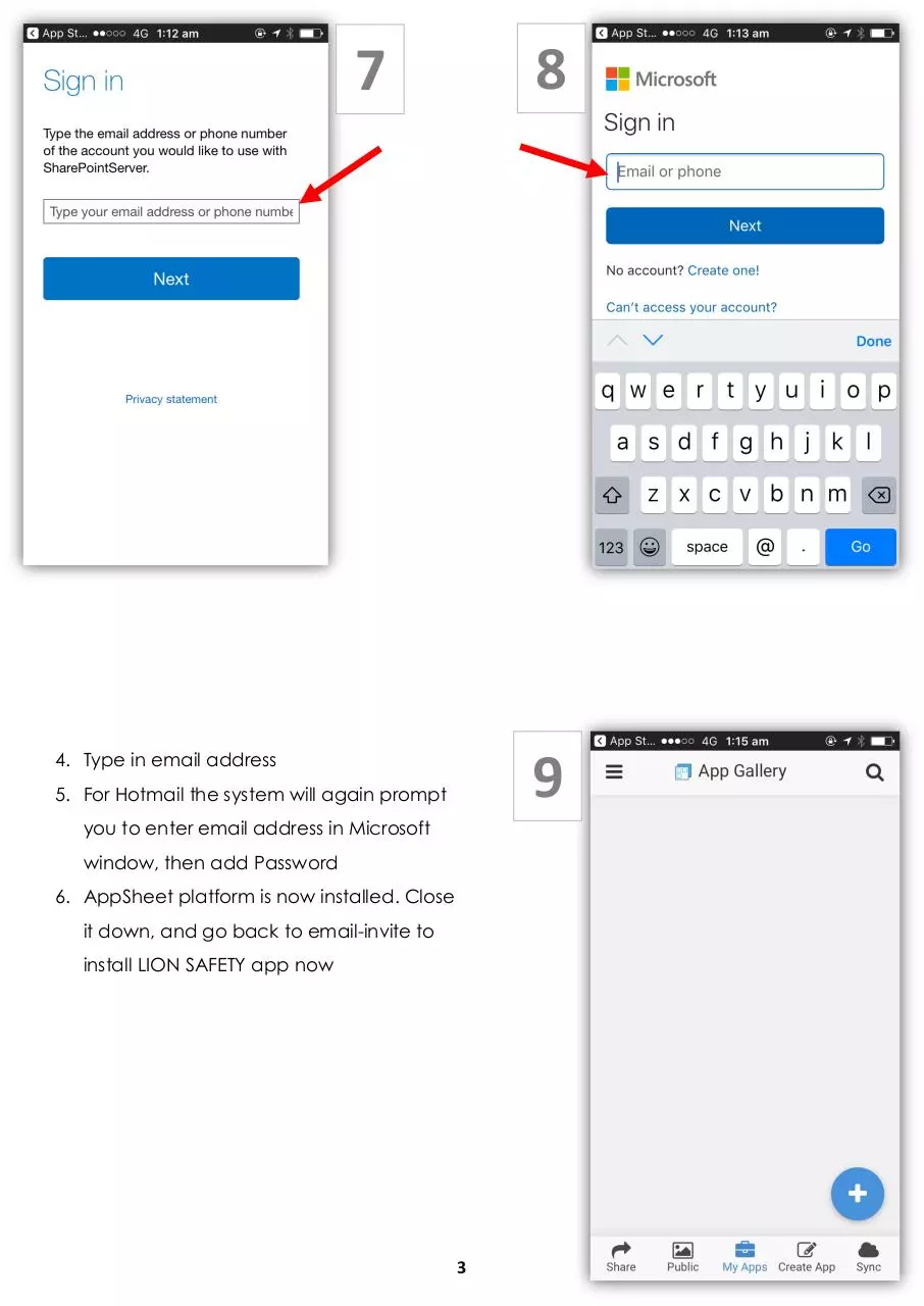 Page 5 of 11, Lion Safety App User Manual