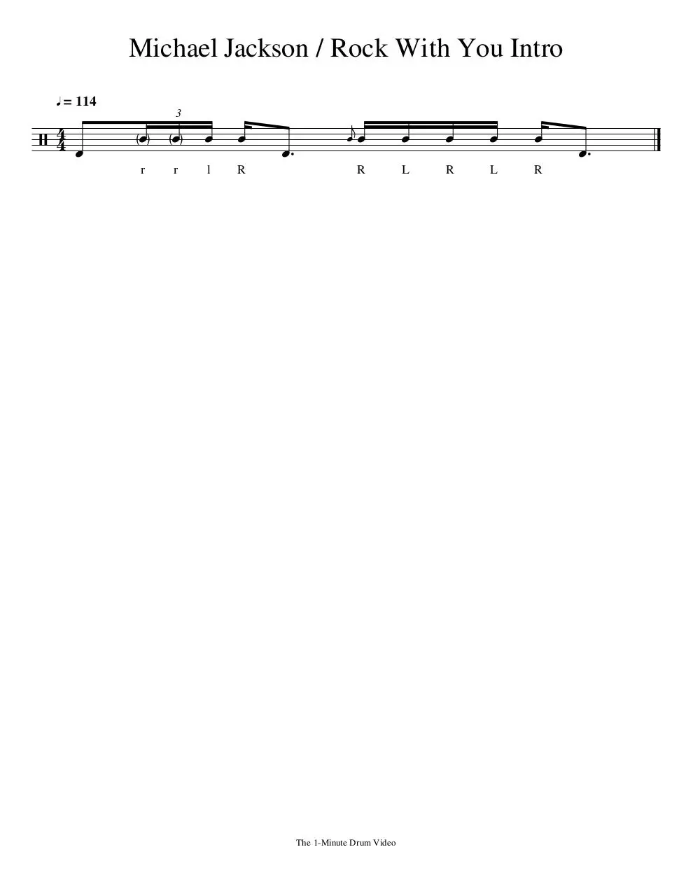 Page 1 of 1, Rock With You Intro