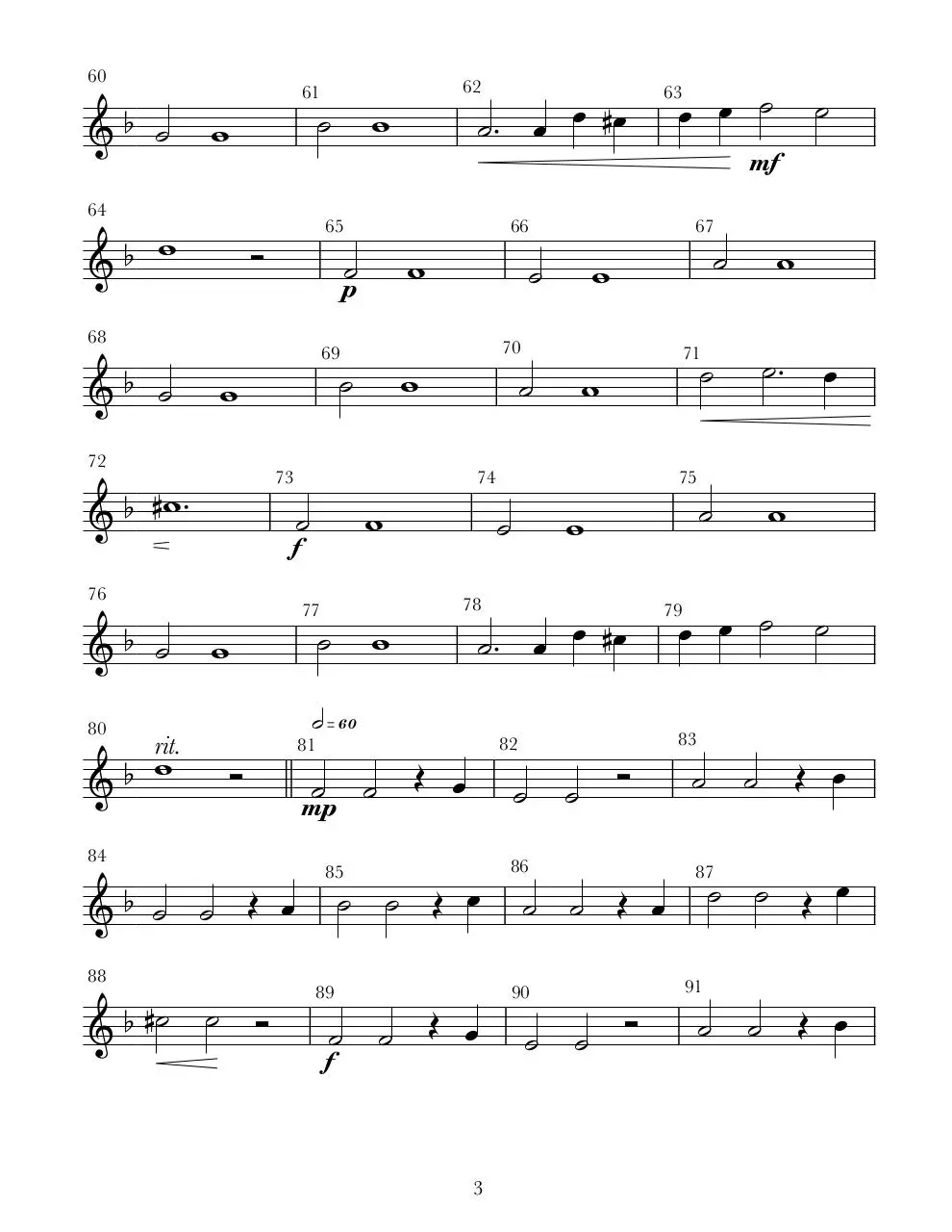 Page 3 of 20, Sarabande (parts)