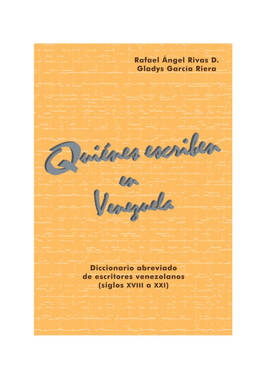 QUIÃ‰NES ESCRIBEN EN VENEZUELA.pdf - page 1/881