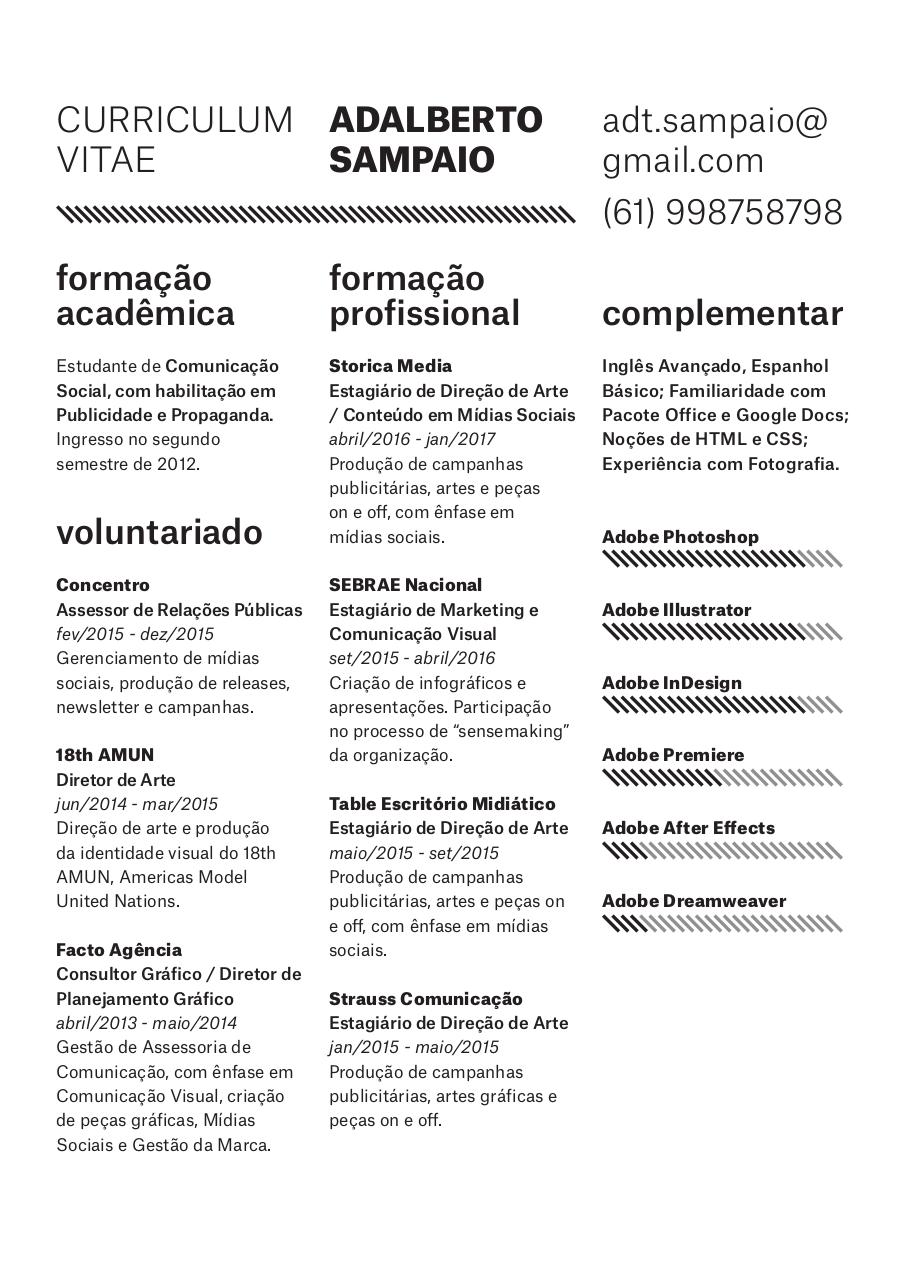 Document preview CV - Adalberto Sampaio.pdf - page 1/1