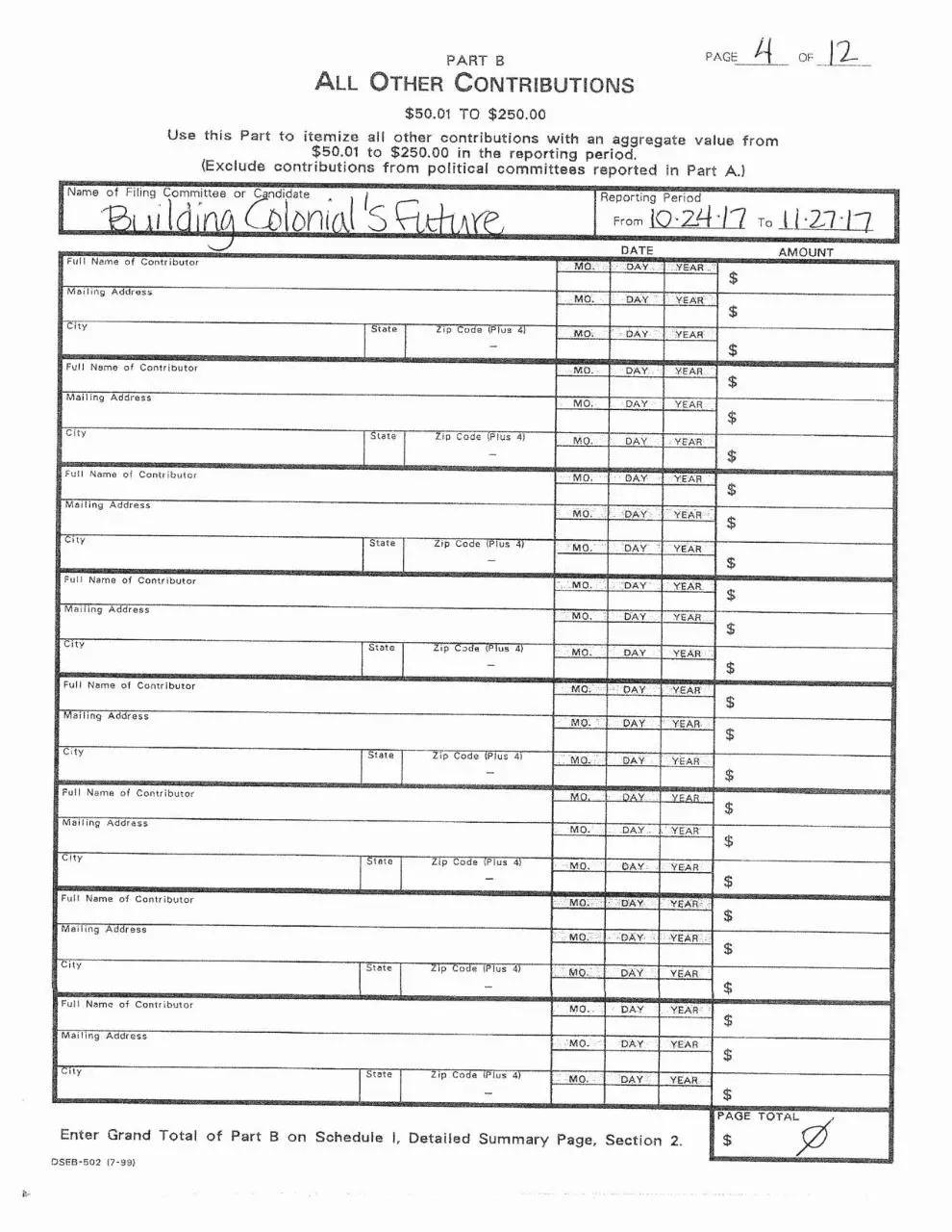 Page 4 of 12, BCF Campaign Finance Filing 12.7.2017