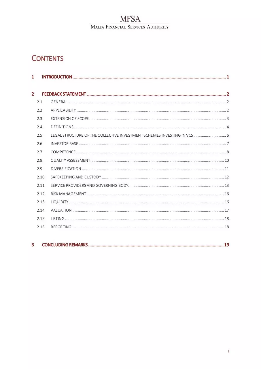 Page 3 of 23, 20180122 VCPIFs FeedbackStatement
